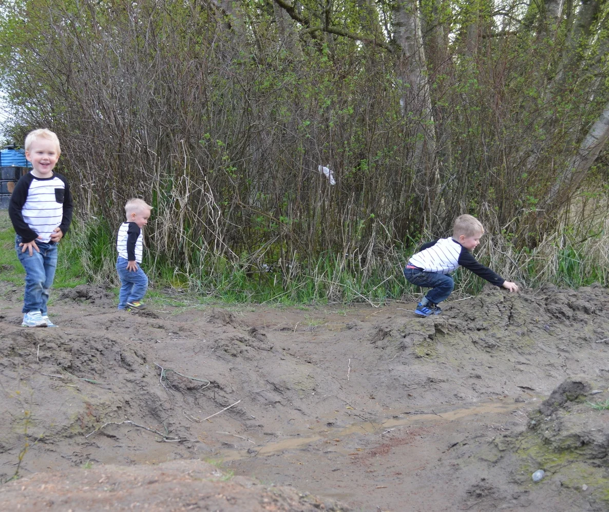 Aaron, Luke, and Collin on the move...
