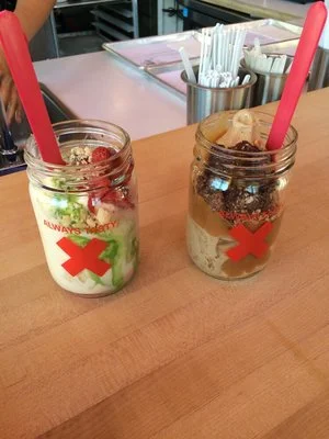 TRove Strawberry shortcake and Mudslide parfaits...
