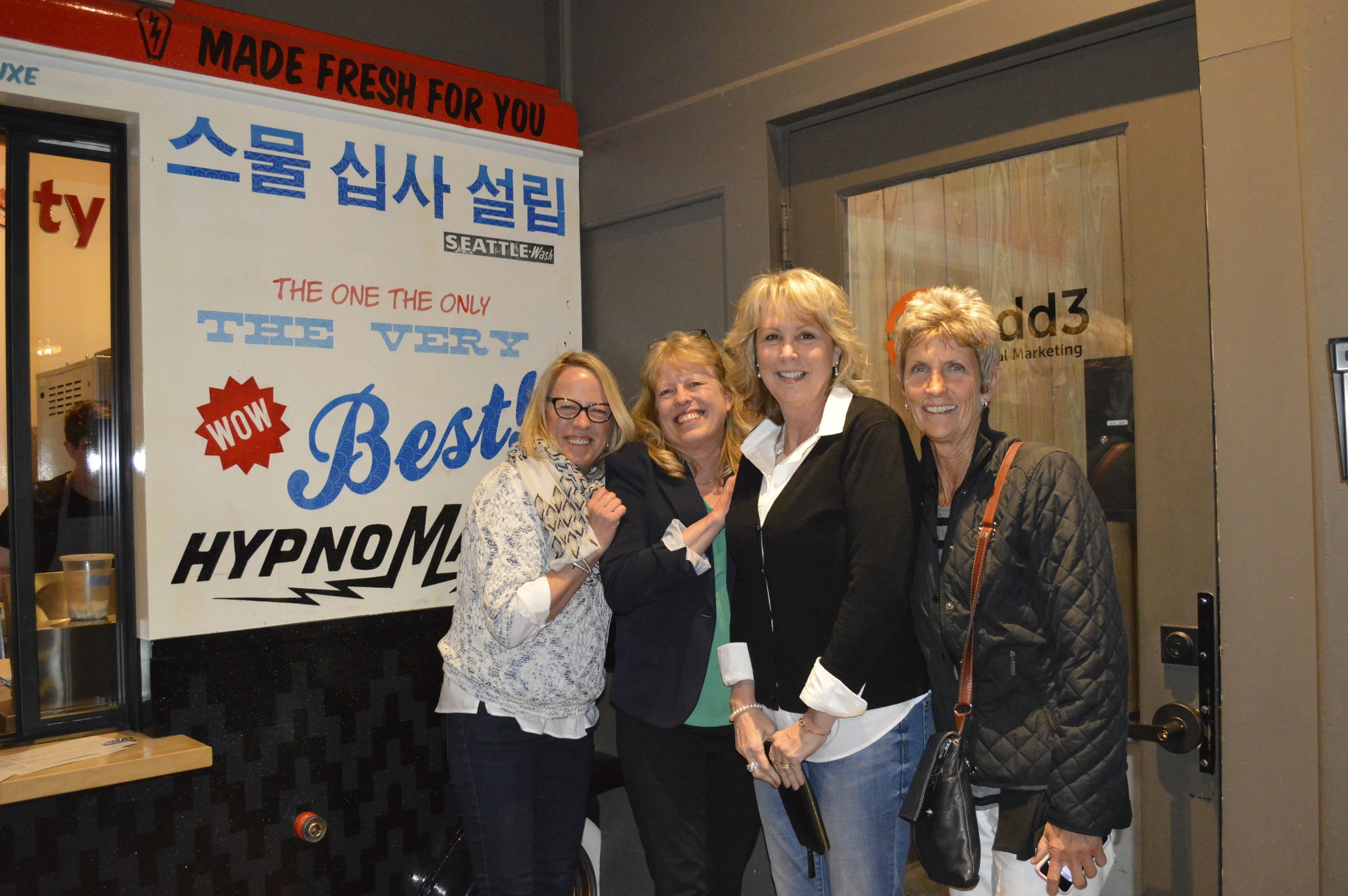 Michelle, birthday girl Lynette, Pam and Jill...