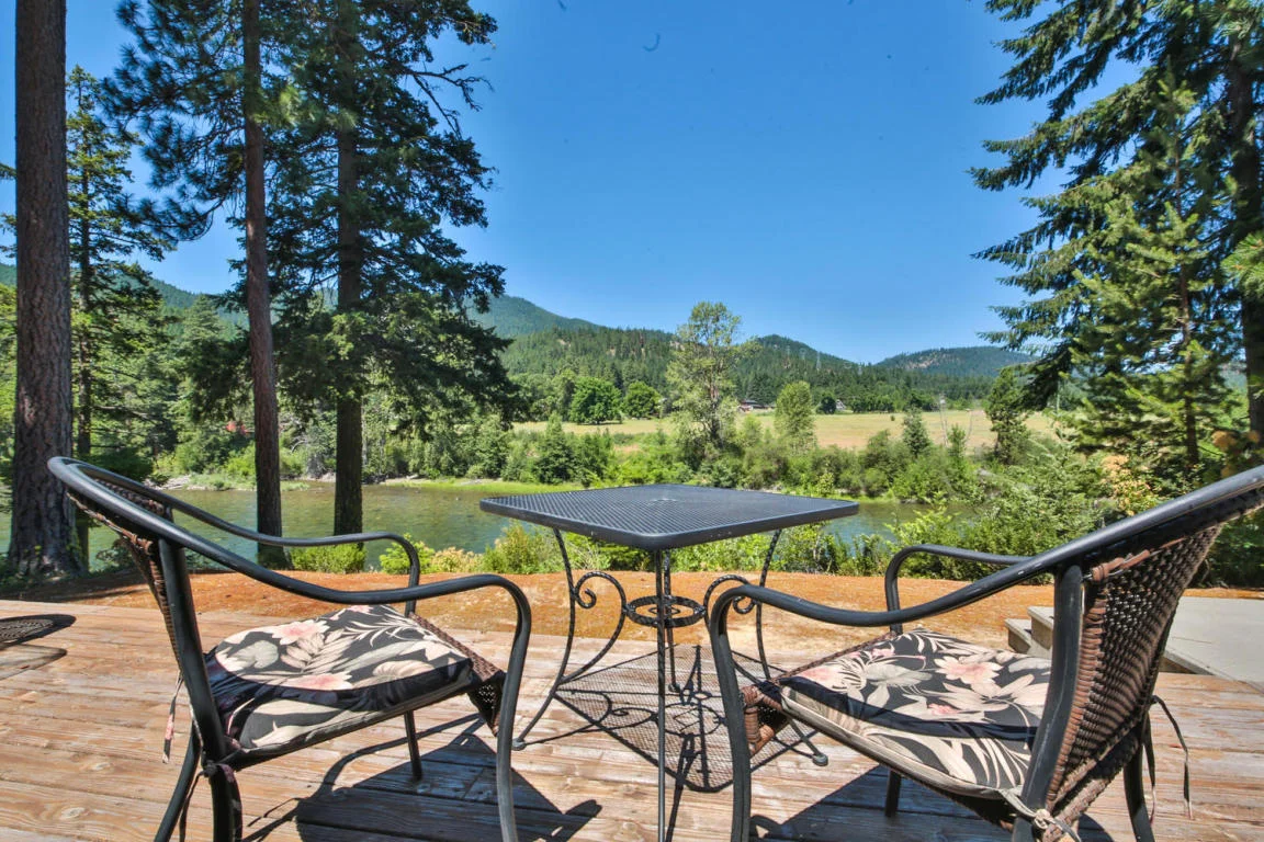 Staging a Riverfront cabin...