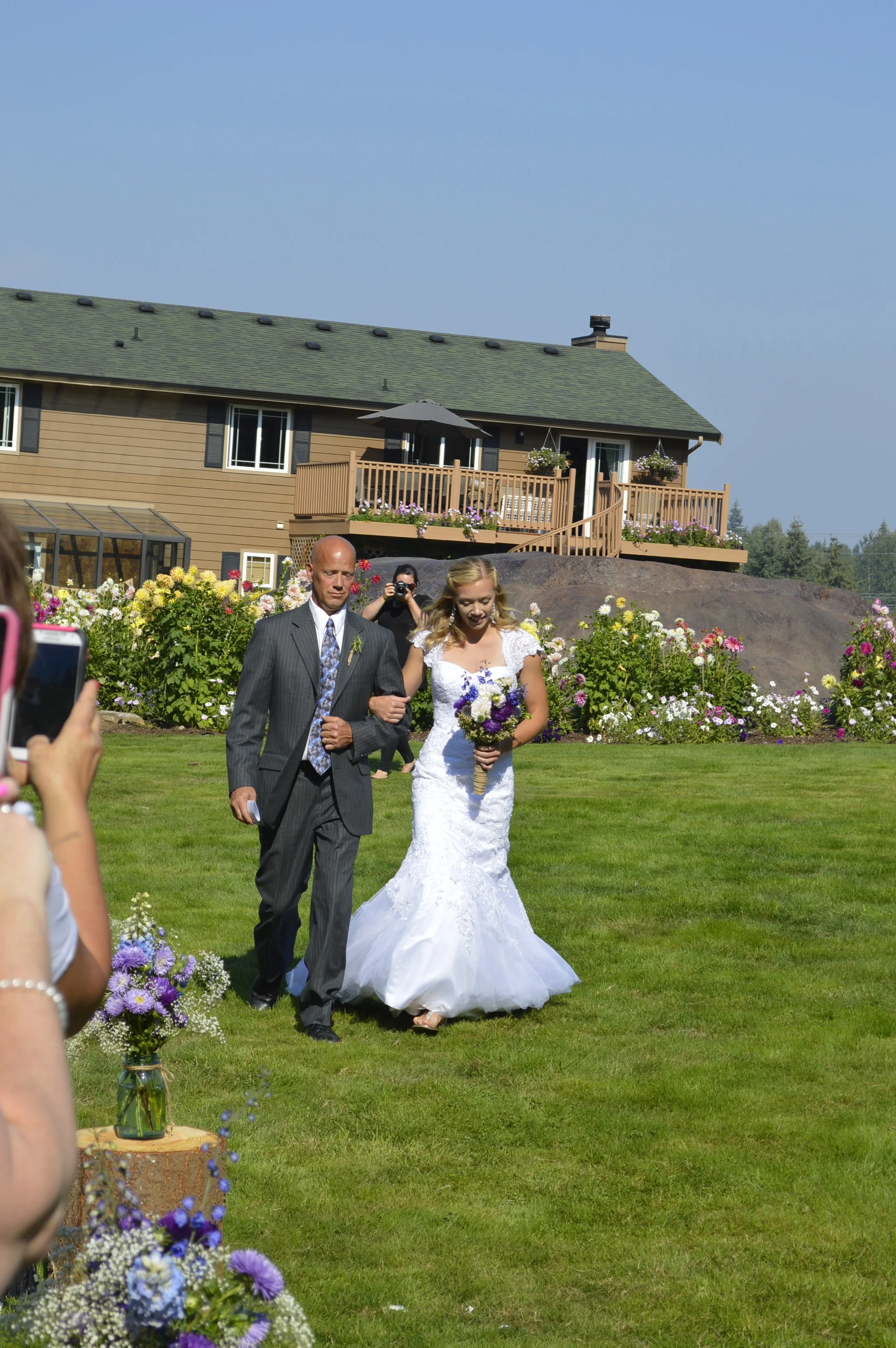 An outdoor wedding in the Northwest...