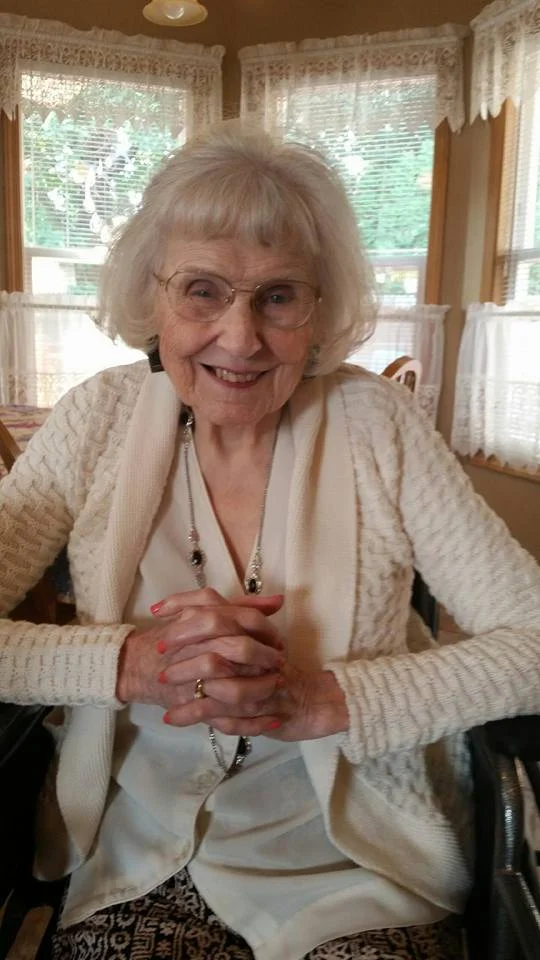 Aunt Shirley, beautiful still at 95!