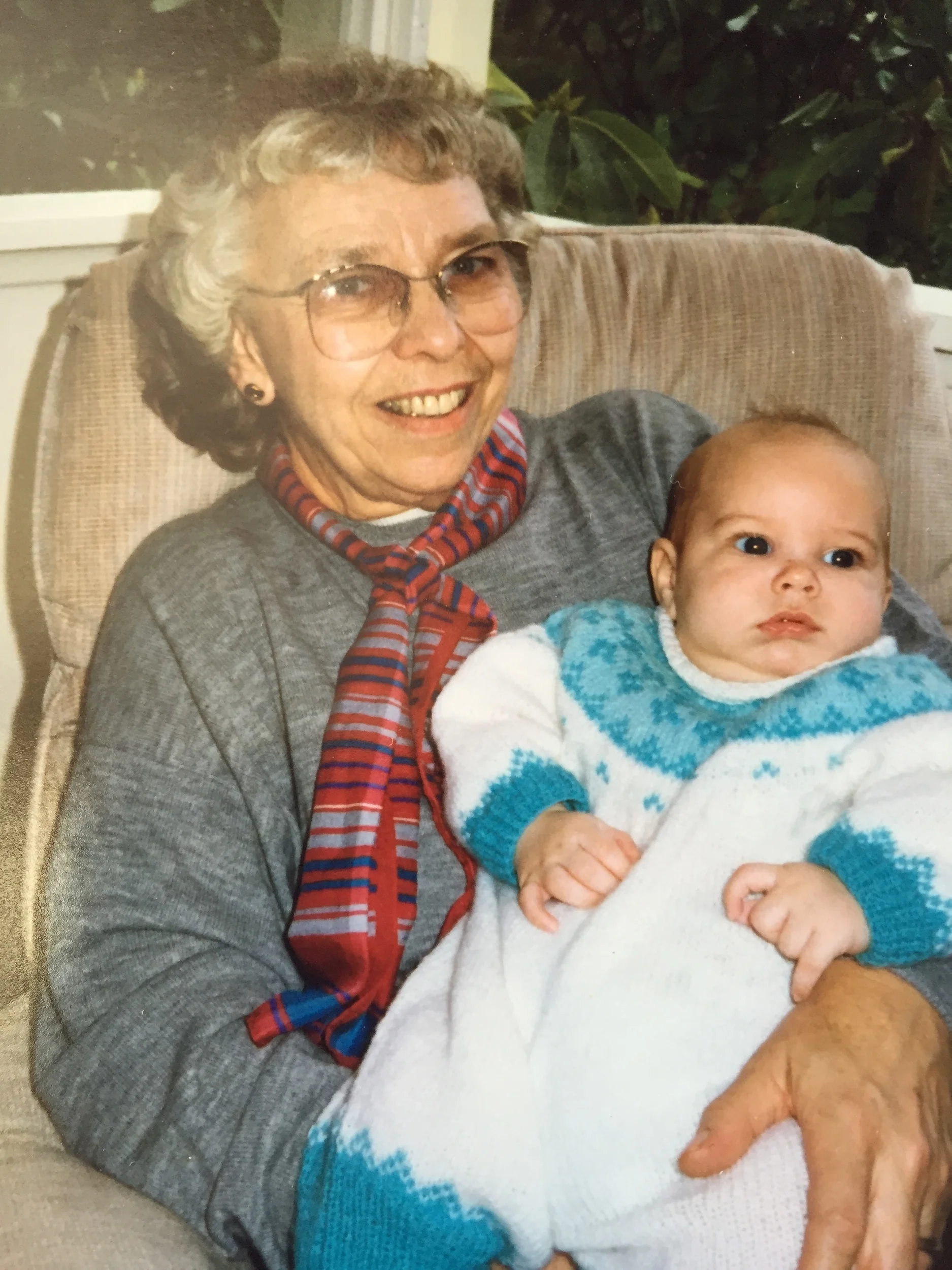 Mom, with our son, Dane...