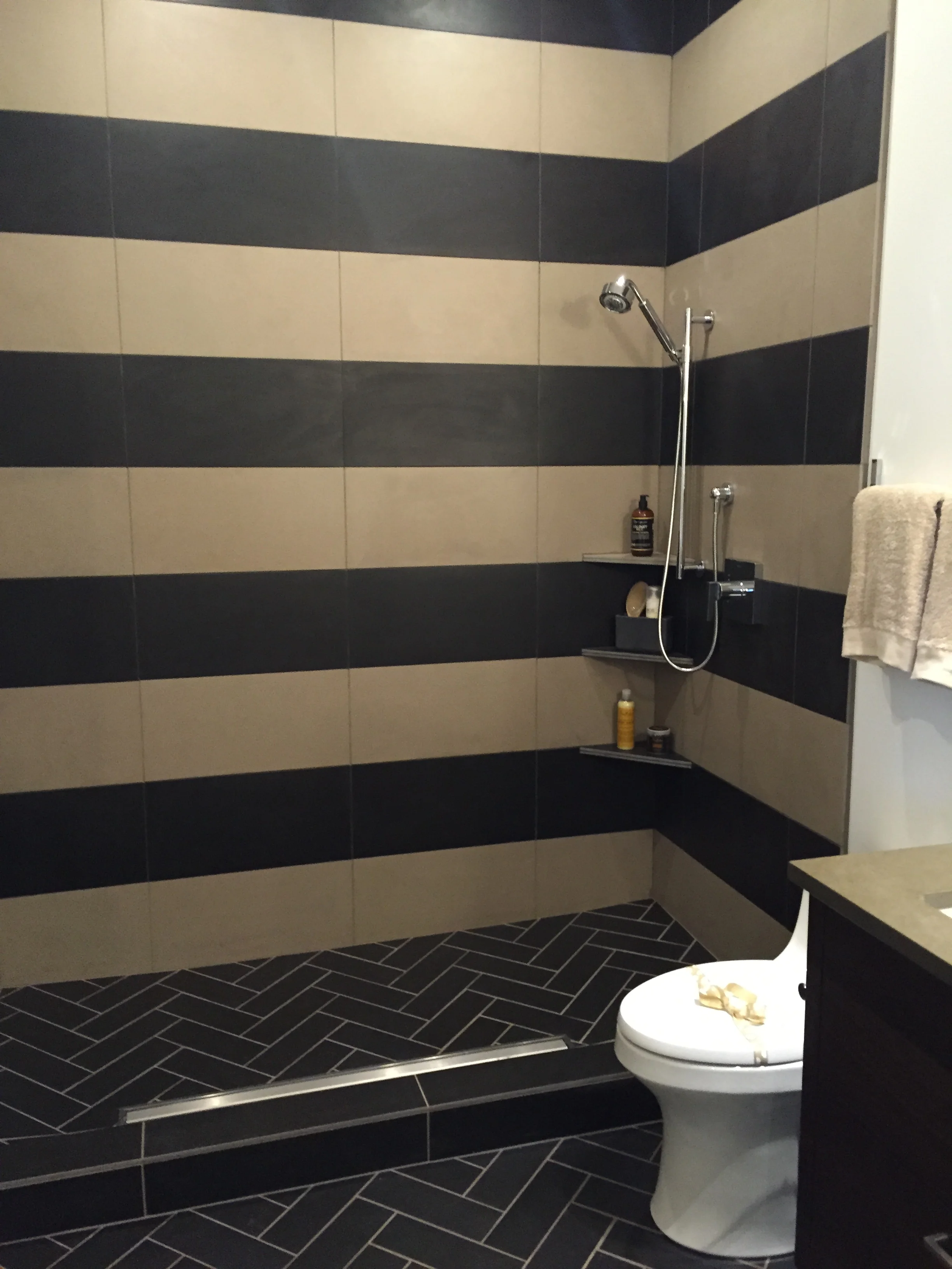Fun shower for a lover of stripes like me...
