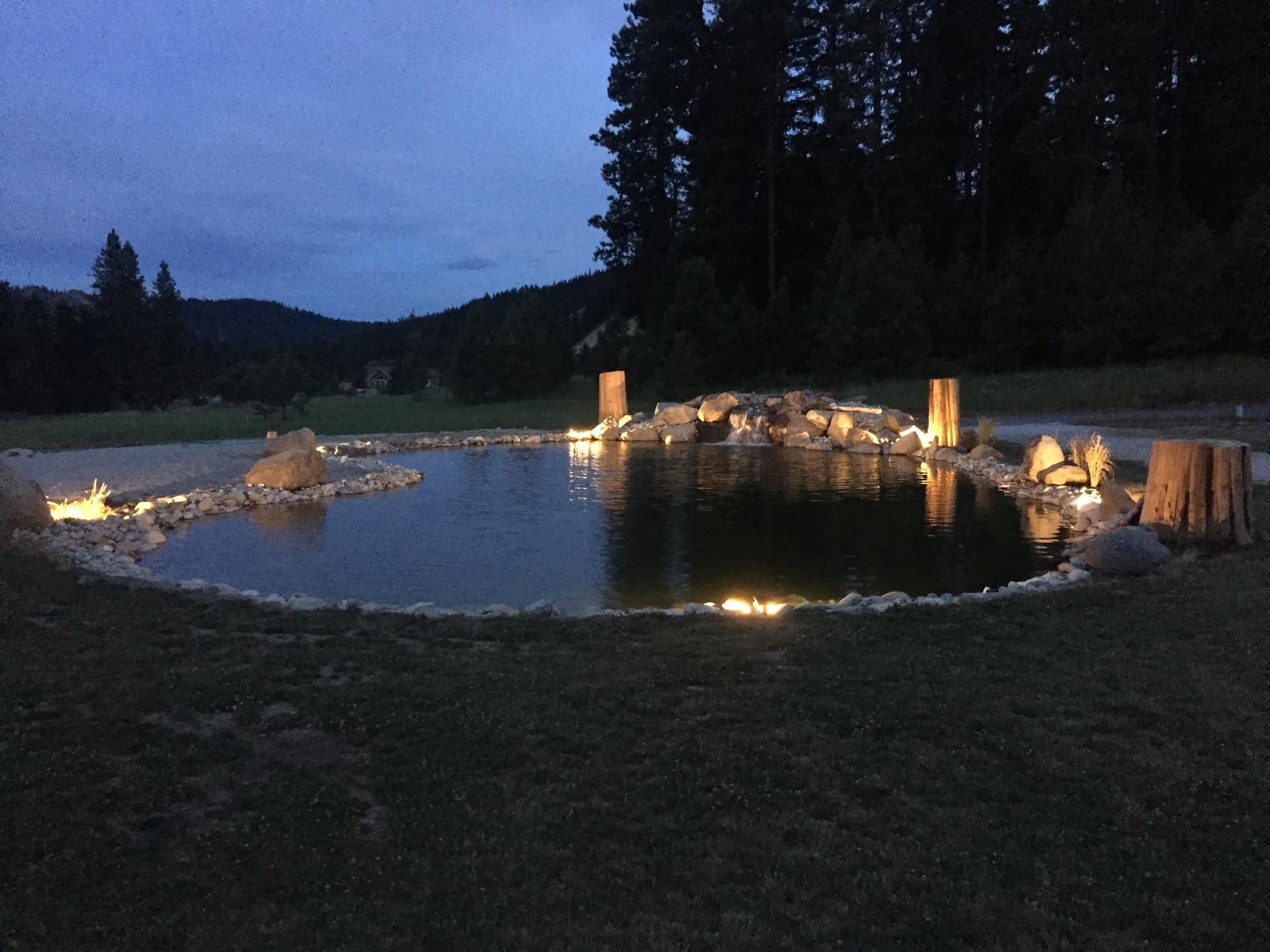 Progress on the pond...