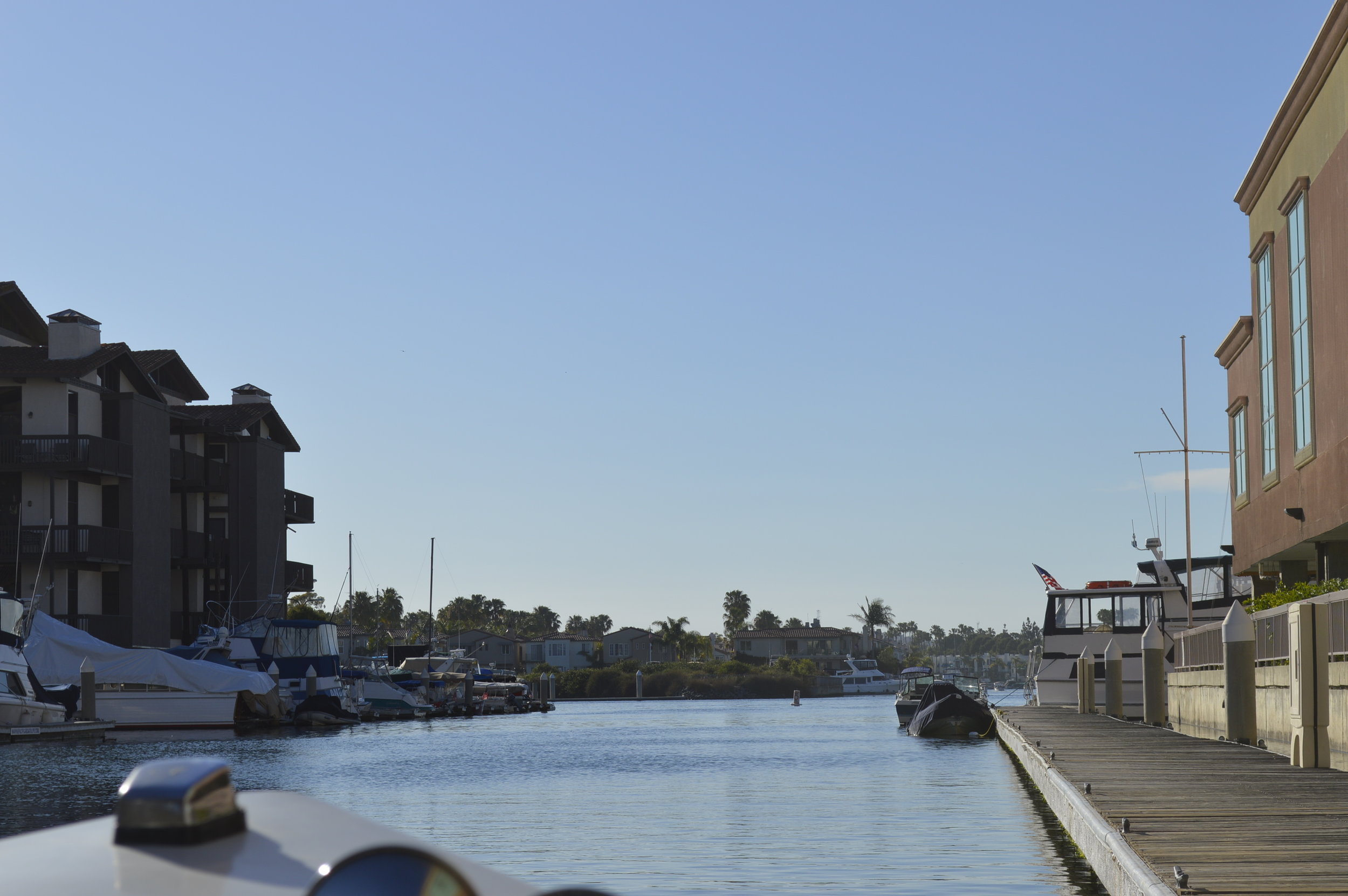 Heading out on the canal...