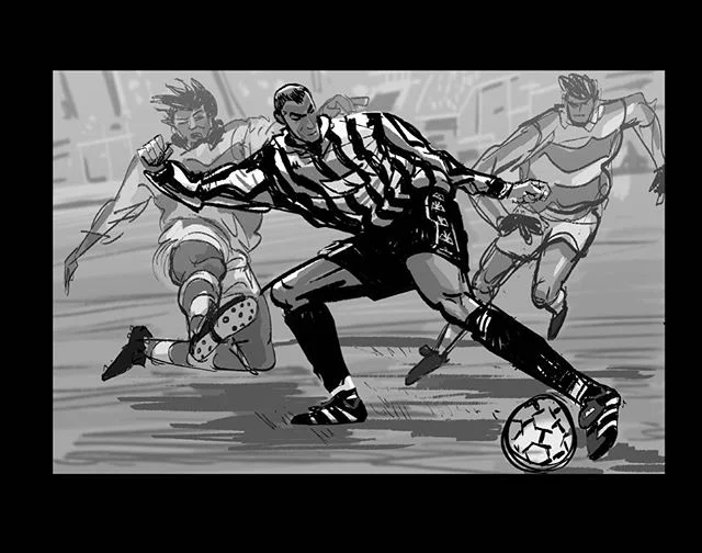 Warm up doodle of Zidane vs Parma while watching juve vs. Parma. #zidane #zizou #juventus #juve #parma #doodle #sketch #drawing #football #art #soccer #seriea #calcio
