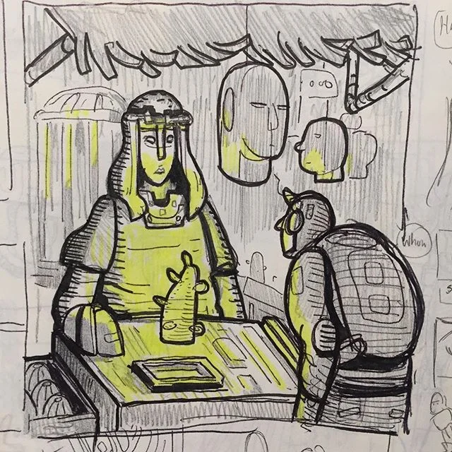 Too busy to post- but never too busy to draw. Here are some doodles from the last month or so. #illustration #art #comics #doodles #sketchbook #drawing