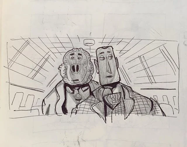 Love the character design of these Laika characters from &ldquo;Missing Link&rdquo; might try to see this one this weekend. #illustration #art #storyboards #missinglink #laika #sketchbook