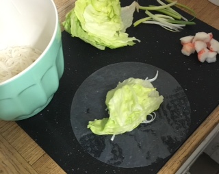 I used ice berg lettuce on this one 