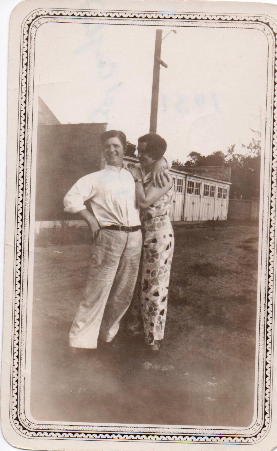 Grandma and Grandpa Swinford circa 1931 And he whispered, as they driv t ords the country, "Now we'll live!"--