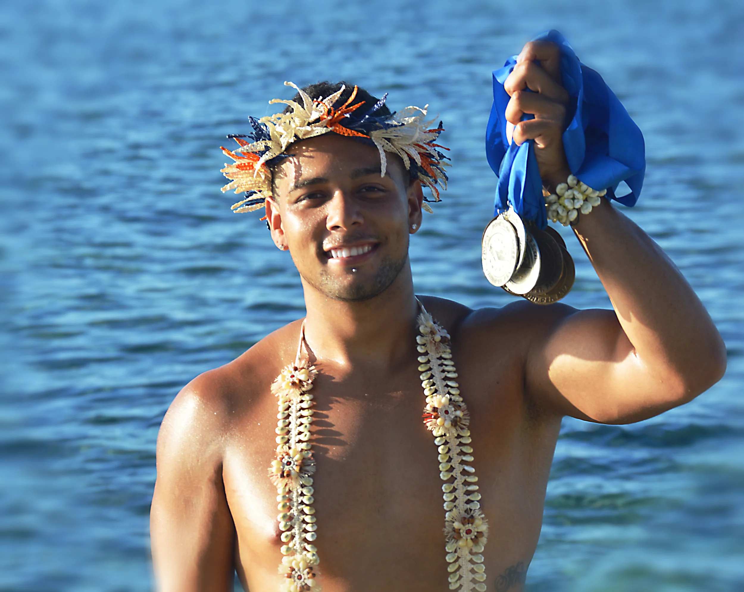 RMI swimmer, Giordan Harris