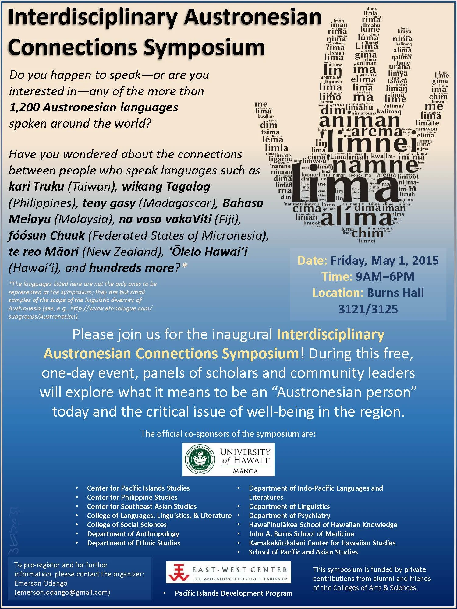 Austronesian Connections Symposium (Honolulu, Hawaii)