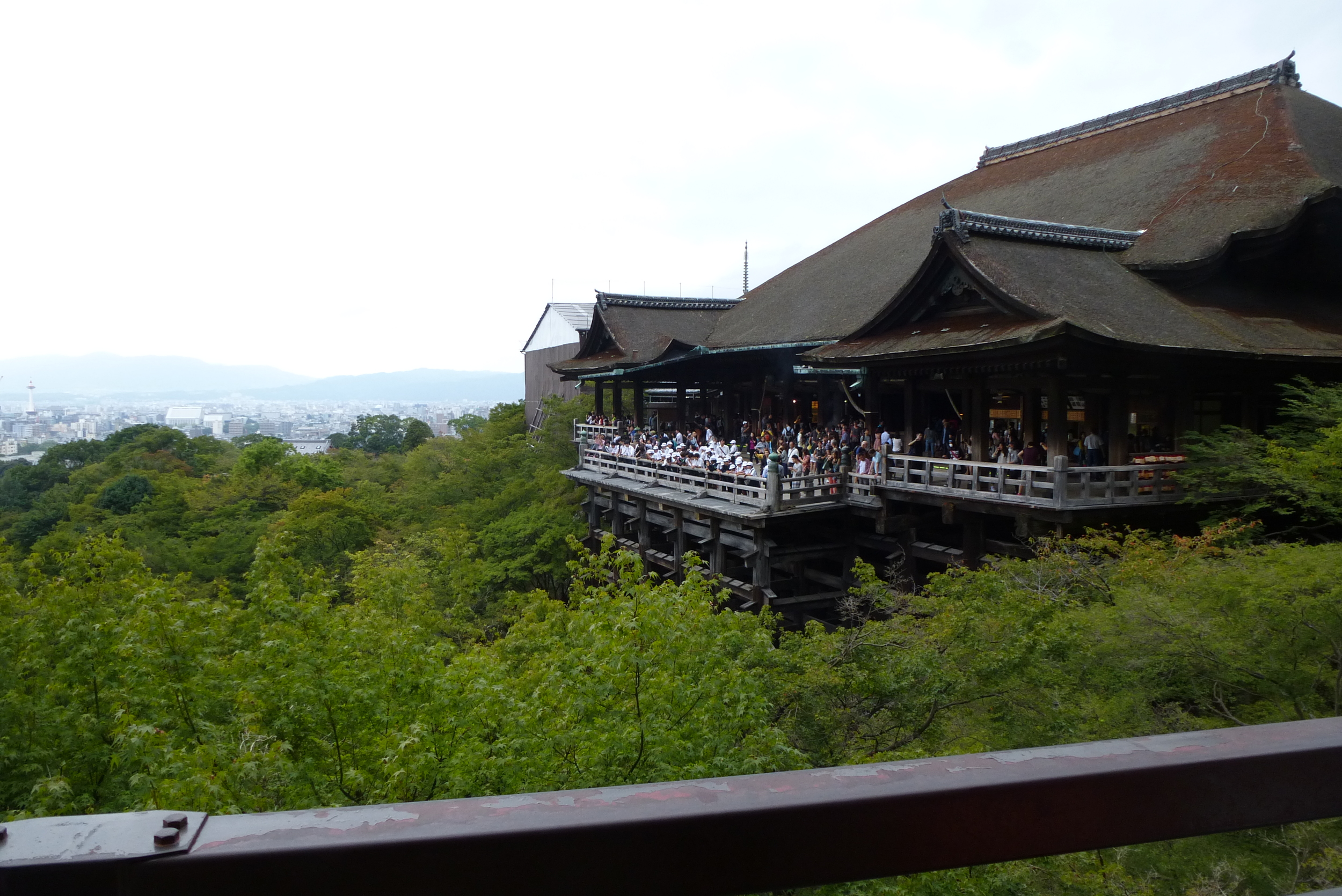 Overlooking Kyoto at Kiyomizudera Temple
