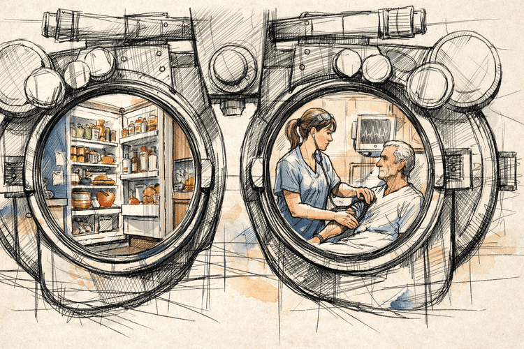 Looking for a kitchen in a hospital