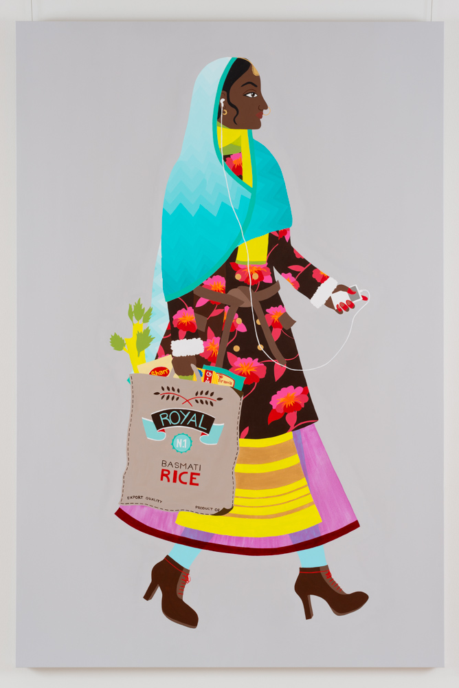 2013. Sudha Subramanium (Sue) ( Foreign R eturned series) Acrylic on canvas 48 in. x 72 in. Wedge Collection