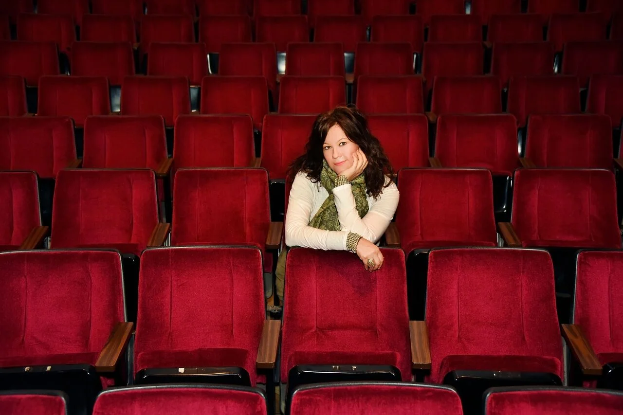 At the theater (Photo: Richard Michael Johnson)
