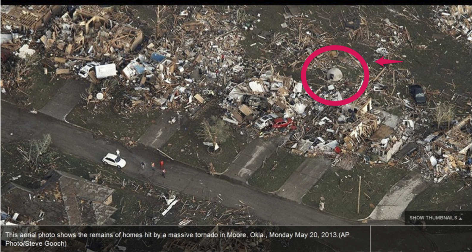 A Monolithic Dome was the only building left standing after a devastating tornado in Moore, Oklahoma in 2013.