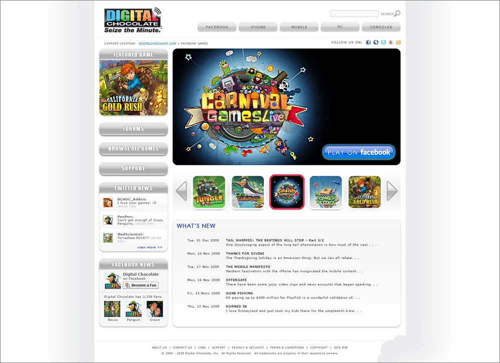 Front End Web Design - Digital Chocolate