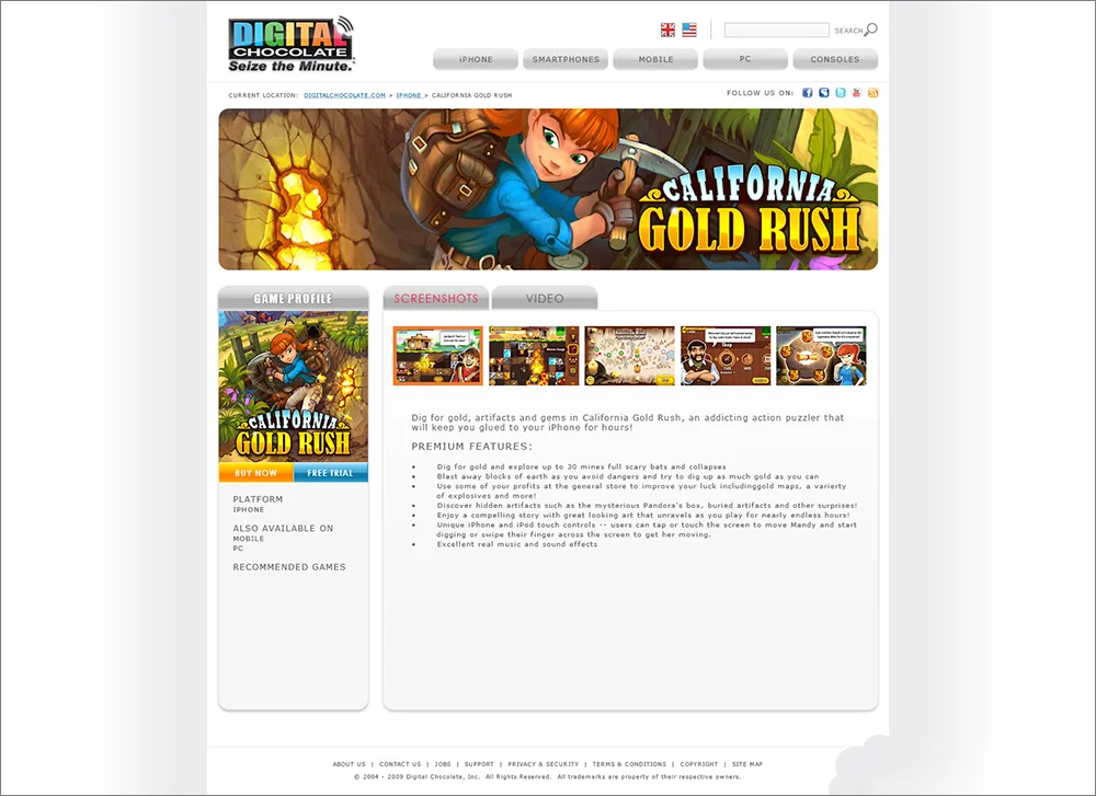 Front End Web Design - Digital Chocolate