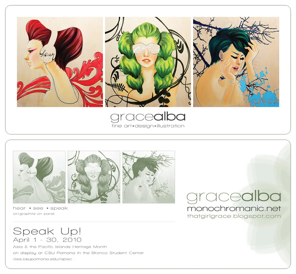 Promotional Cards - Speak Up Exhibit