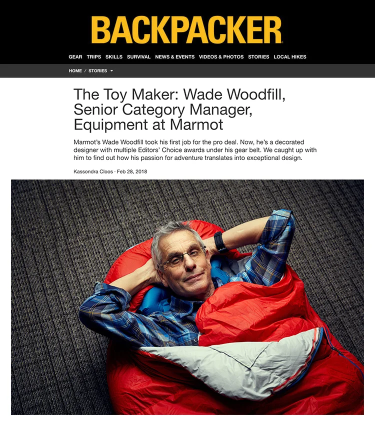Wade Woodfill for Backpacker