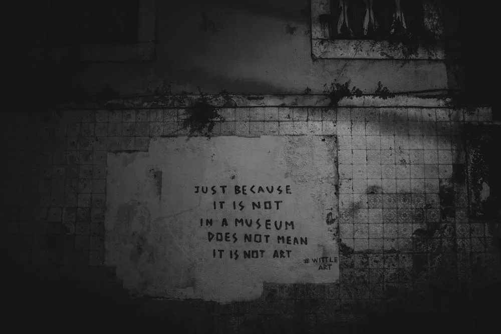 Just below this sentence (low left) there was an amazing stencil of a french street artist. Some days ago someone cleaned it. This sentence is dedicated to the people who did it... Wittle Art