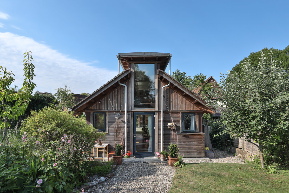 Unique Timber Framed Barn photographed for a eco-friendly retreat
