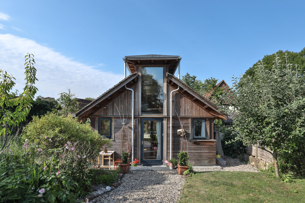 Unique Timber Framed Barn photographed for a eco-friendly retreat