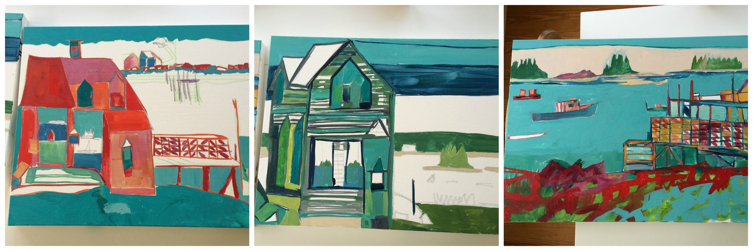 This is the start up sketch of the paintings.