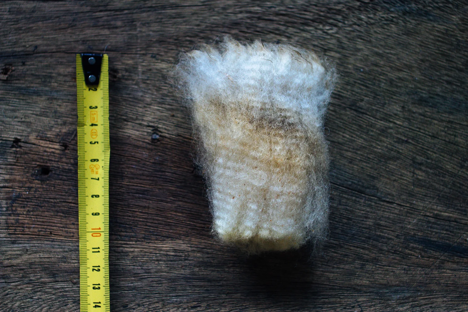 Madeixa de lã Campaniça; / Wool lock from Campaniça;