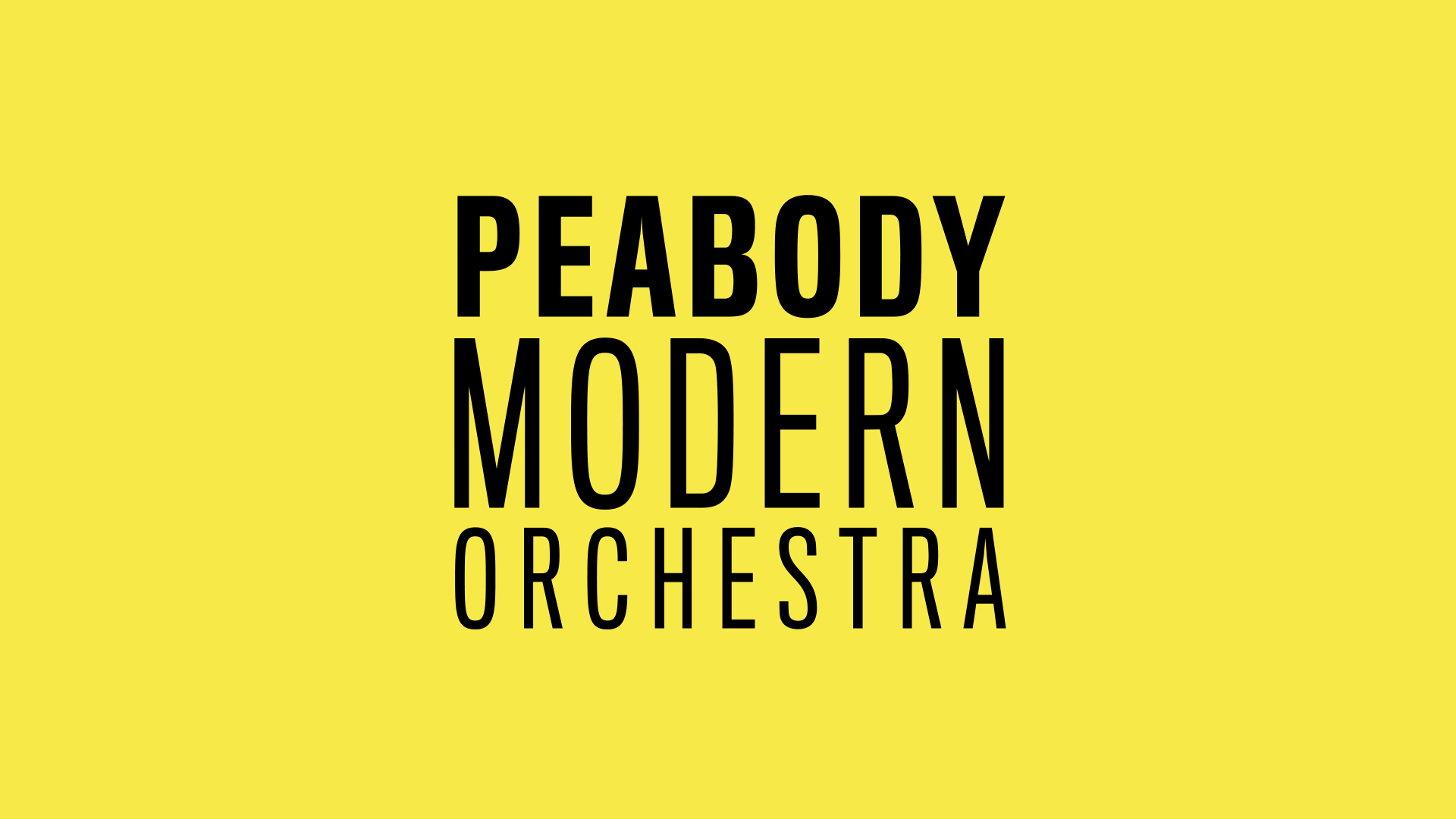 Peabody Modern Orchestra