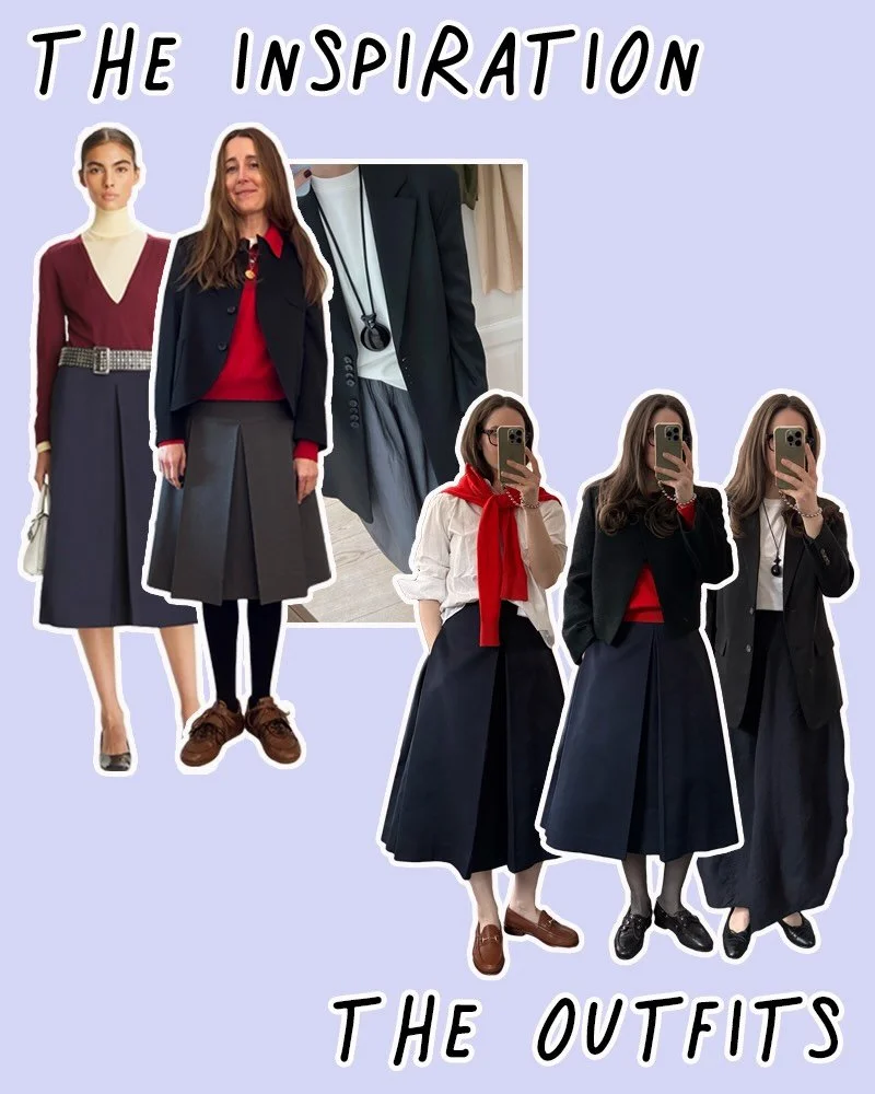 The inspiration vs. shopping my closet