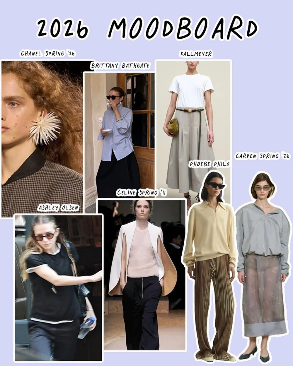 I&rsquo;ve built a strong foundation of most-worn items from a small list of favorite brands, but in 2026 I want to shake things up and experiment with how I style what I own, and try new brands. Some of my inspo for 2026 is new and some are years ol