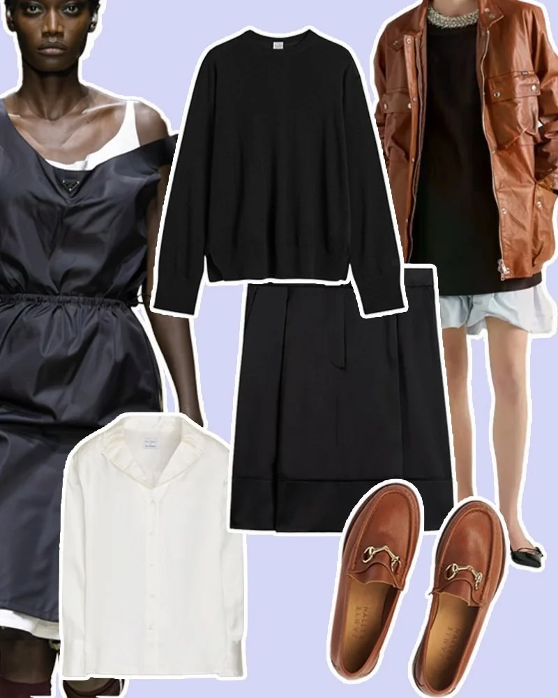 The inspiration vs. shopping my closet. #shoppingmycloset #sustainablefashion
