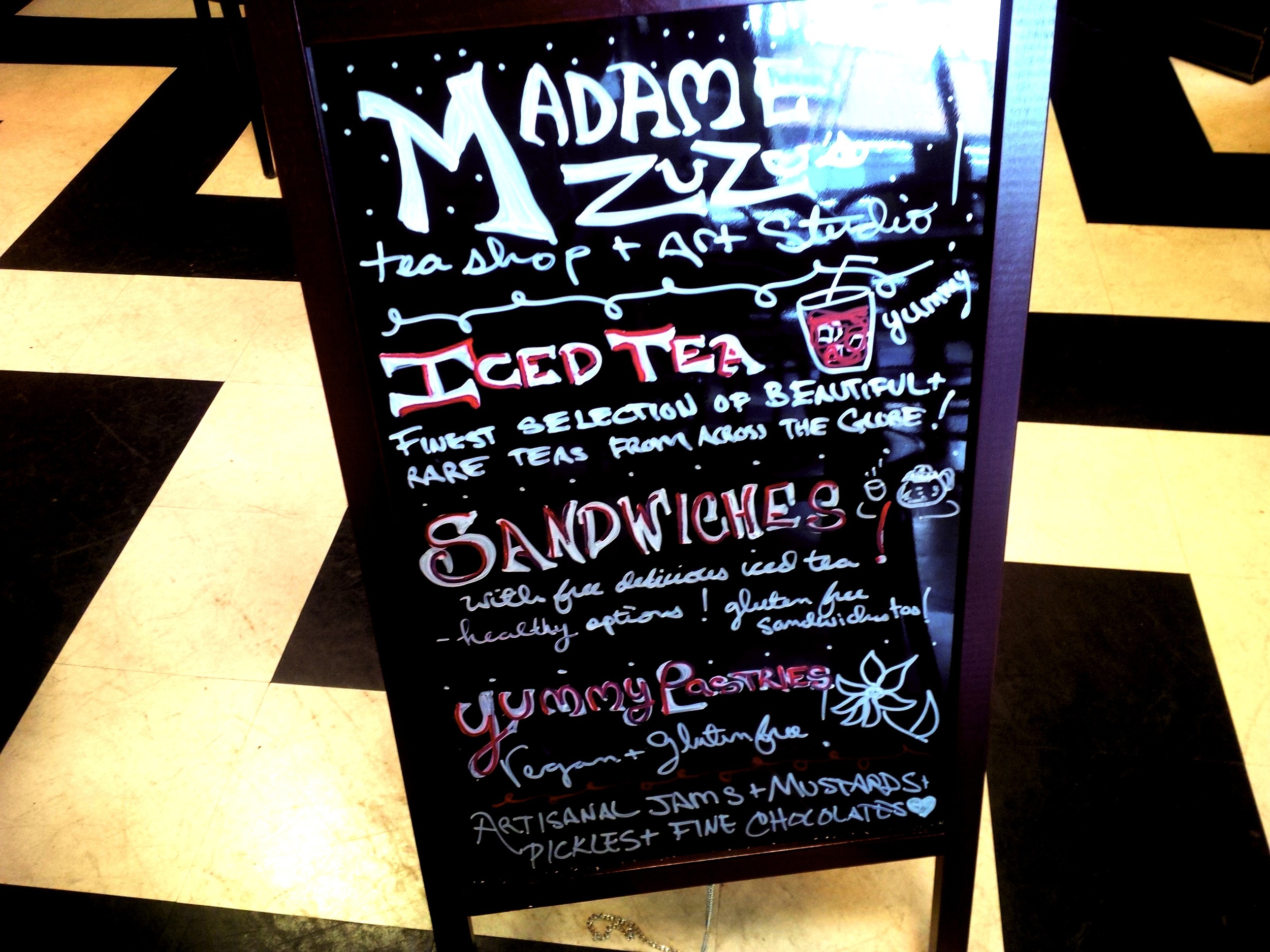 Madame ZuZu's Getting Ready for the Warm Weather! Madame ZuZu's always serves the best quality + delicious foods, teas and ingredients in the world! 