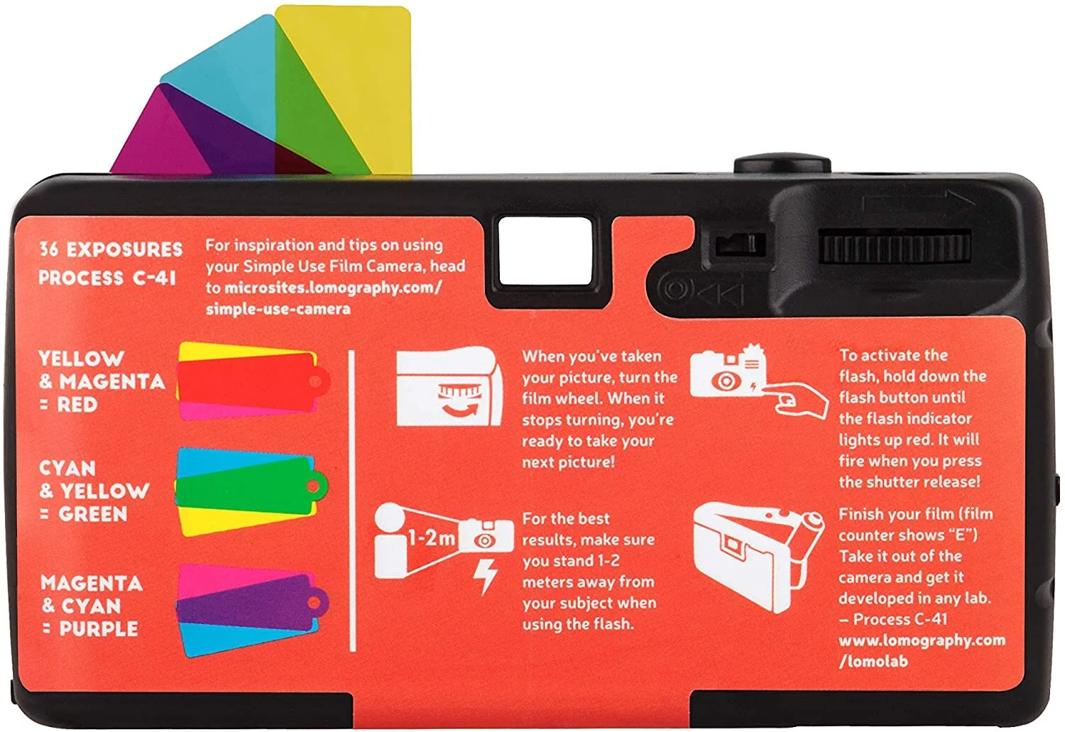 Lomography Simple Use Reloadable Camera Color Negative 400 Film