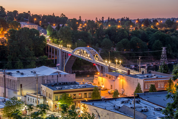 "The Bridge and Downtown at Dusk" - Spring 2013
