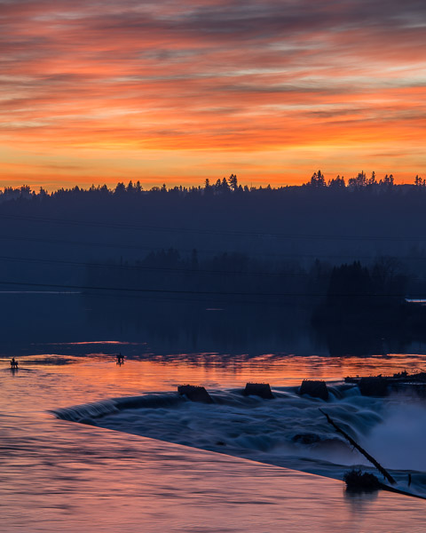 "Colorful Reflections Surrounding the Falls" - Winter 2015