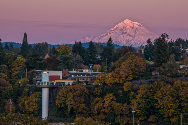 "The Elevator and Mt. Hood at Sunset" - Fall 2013