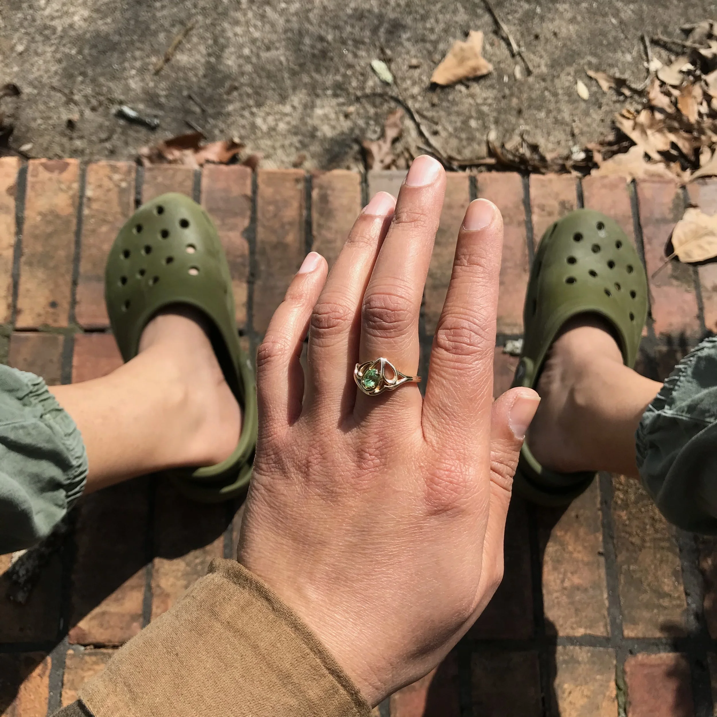 tsavorite aflutter on with crocs.jpg