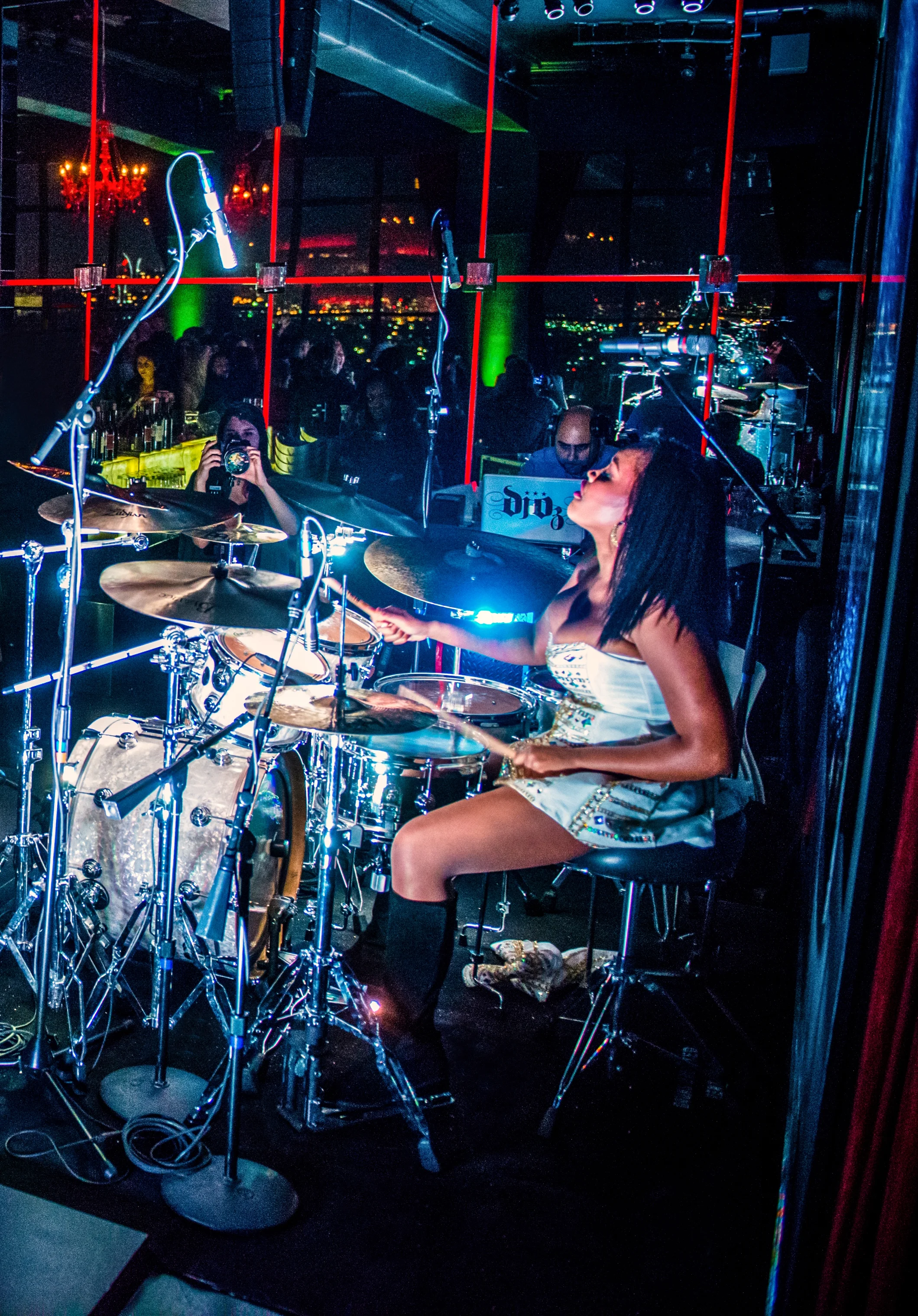 Recording artist, Glorious is a pop singer, livetronica drummer, music producer, songwriter and dynamic entertainer.