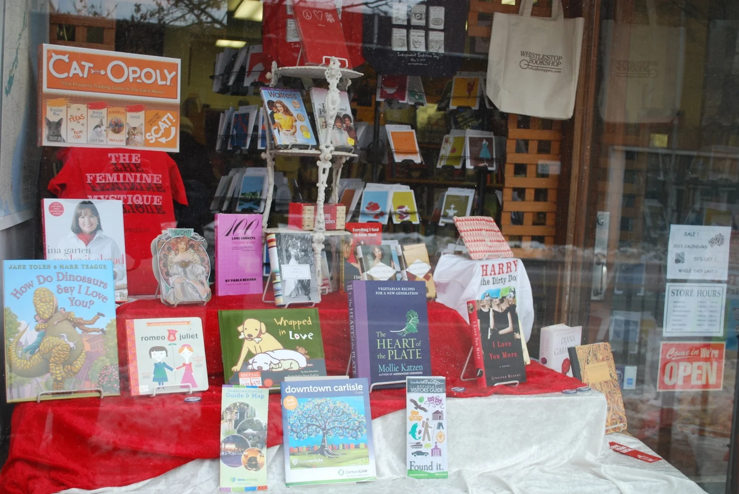 west window: valentine's!