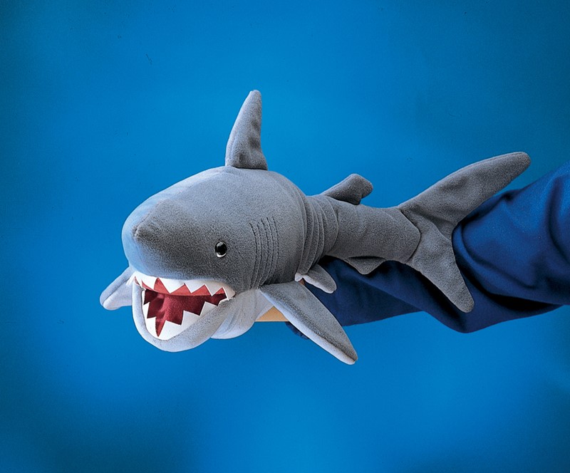 blue shark puppet
