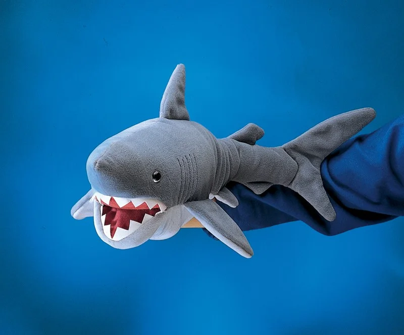 blue shark puppet