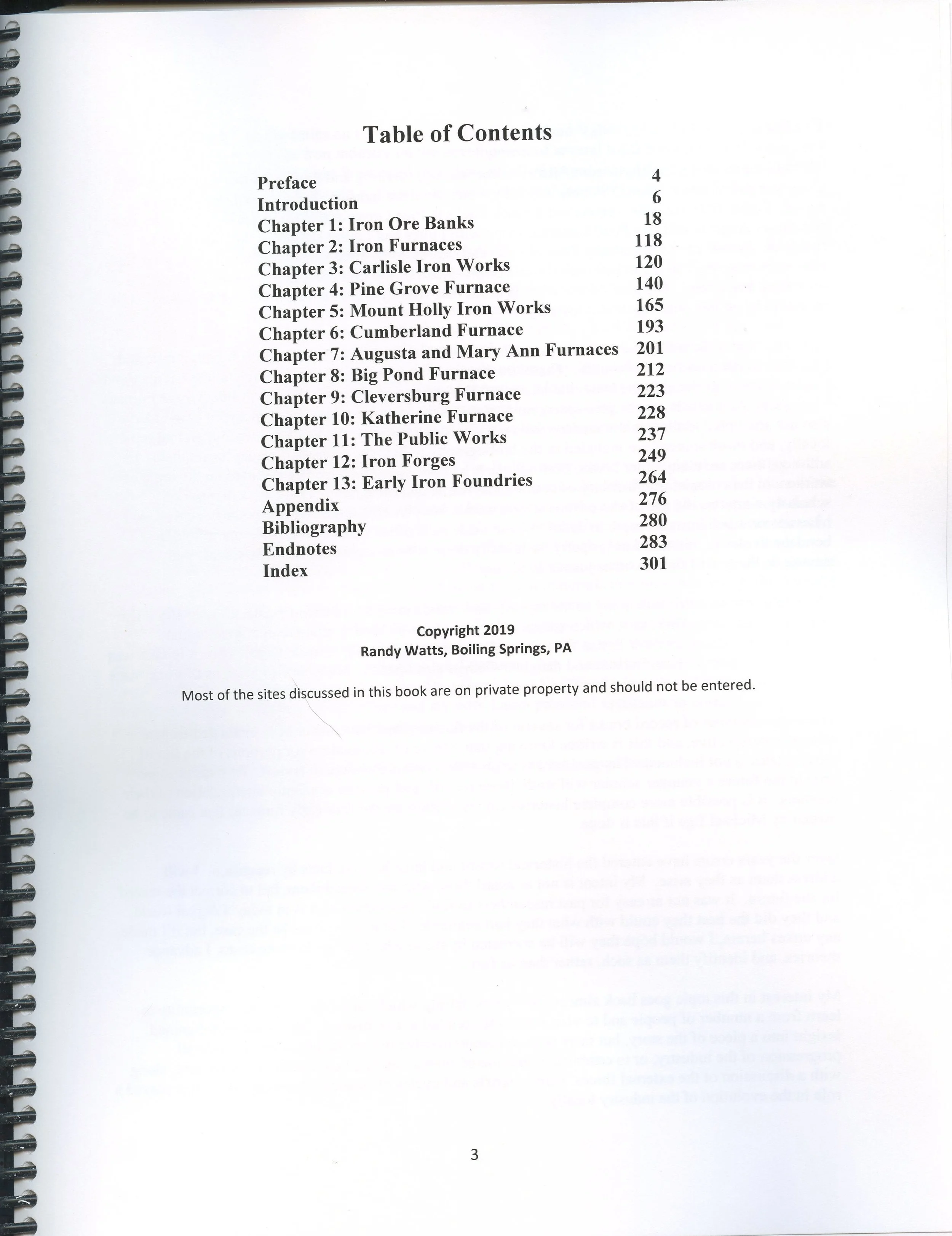 charcoal iron industry of cumberland county pa table of contents.jpg