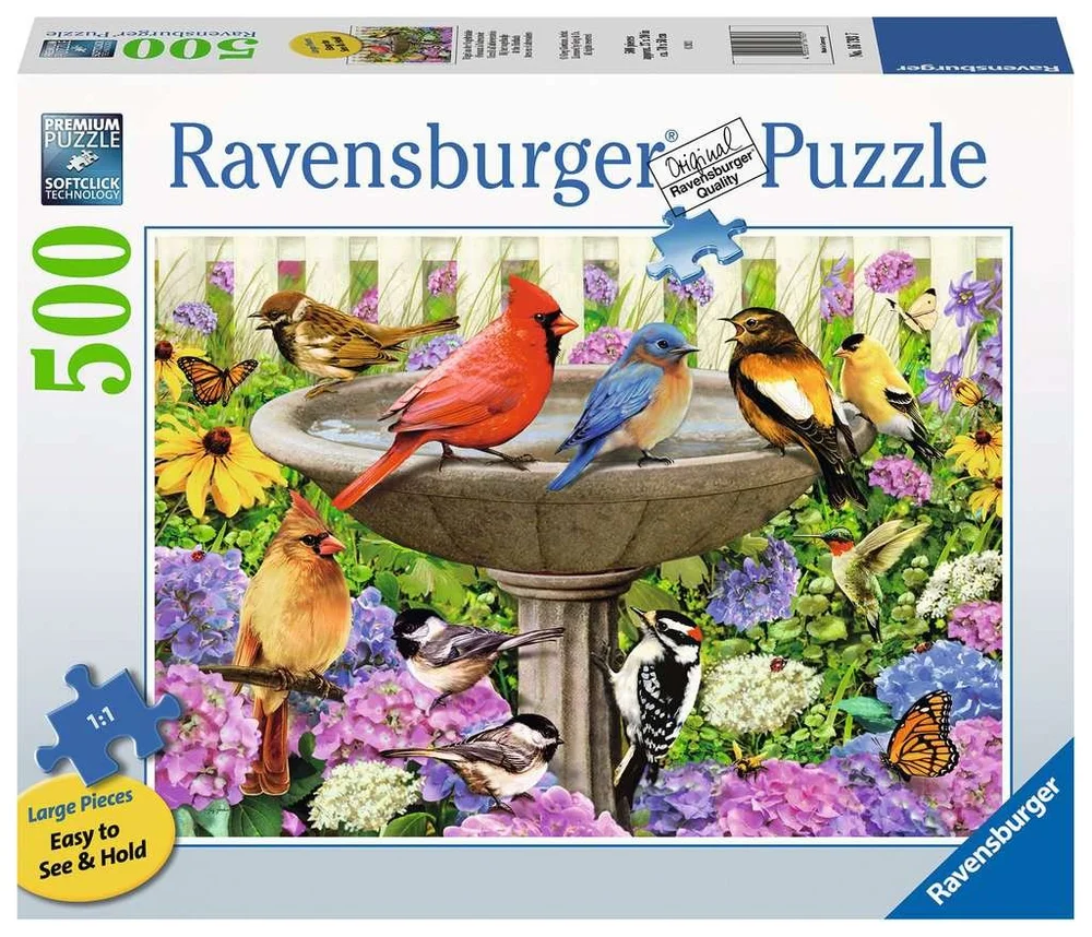 500 Piece Jigsaw Puzzle Featuring Beautiful Birds | Colorful Wildlife Puzzle For Adults & Families | Relaxing Pastime