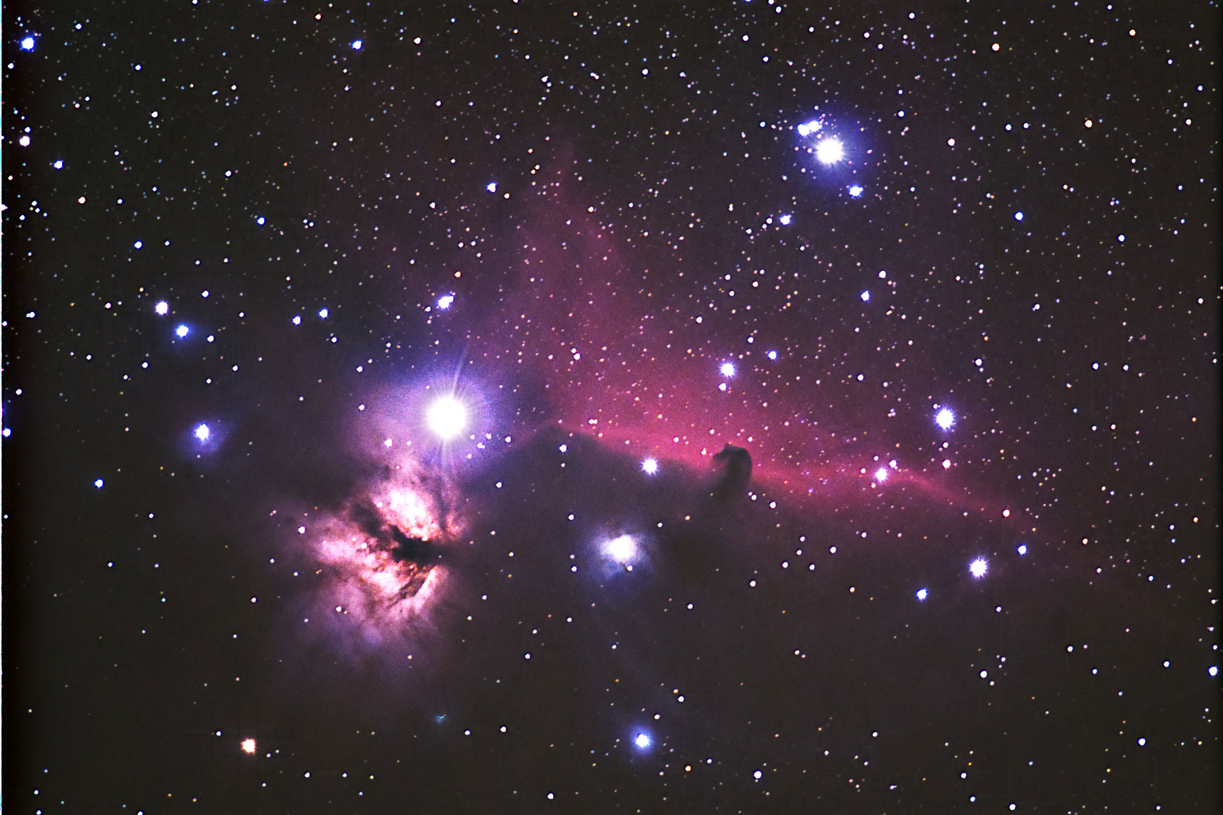 The Horse Head and Flame Nebula