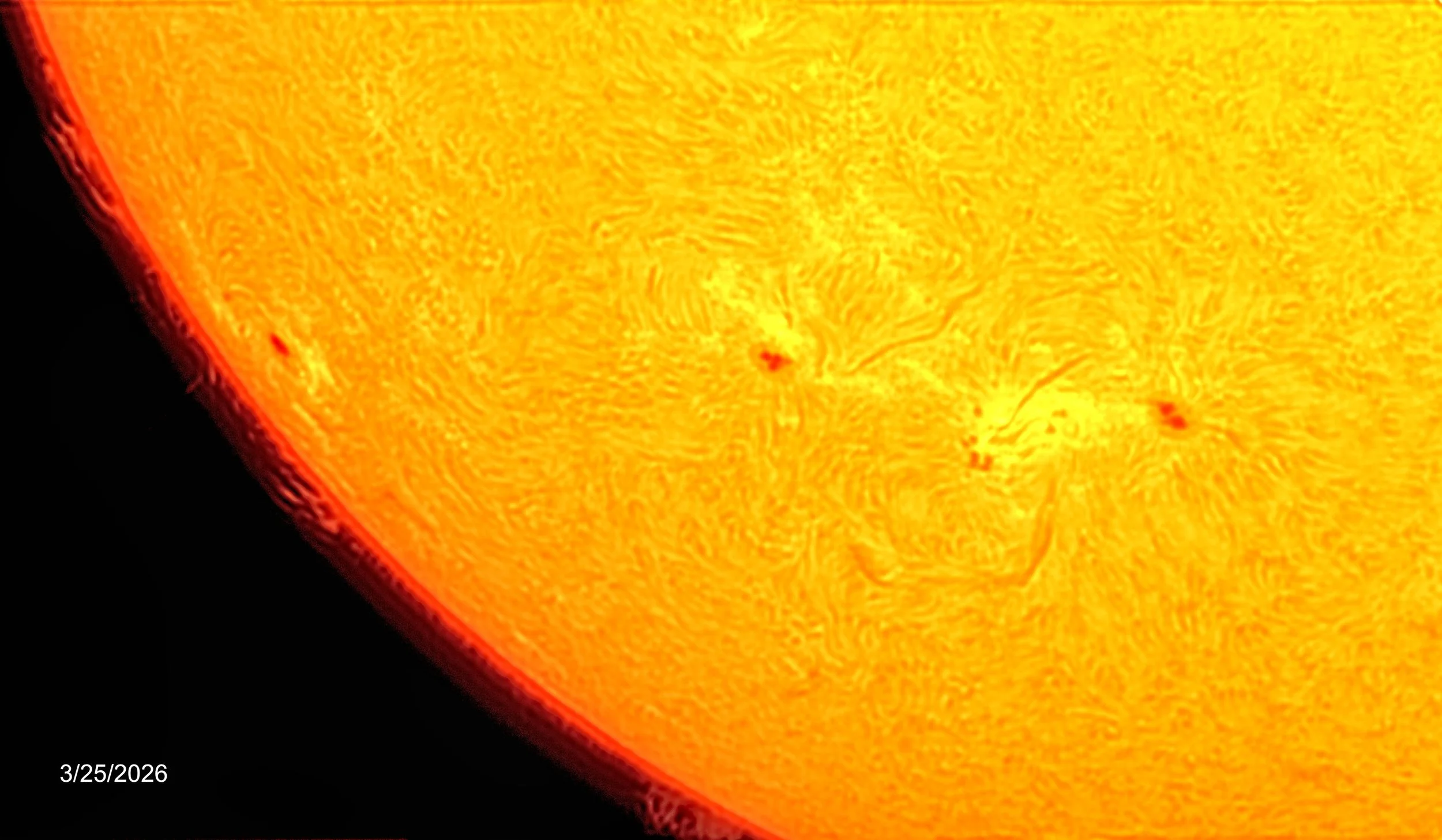 2026-03-25 Sunspots