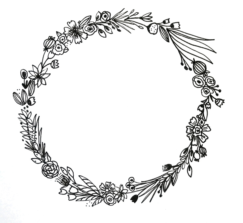 How To Draw A Wreath — Amanda Gomes Art + Design